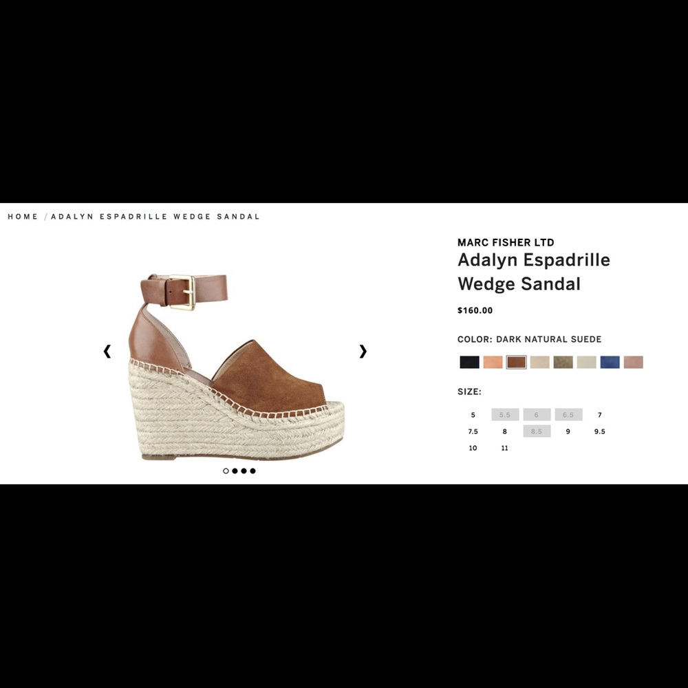 Marc Fisher Adalyn Espadrille Wedge Sandal